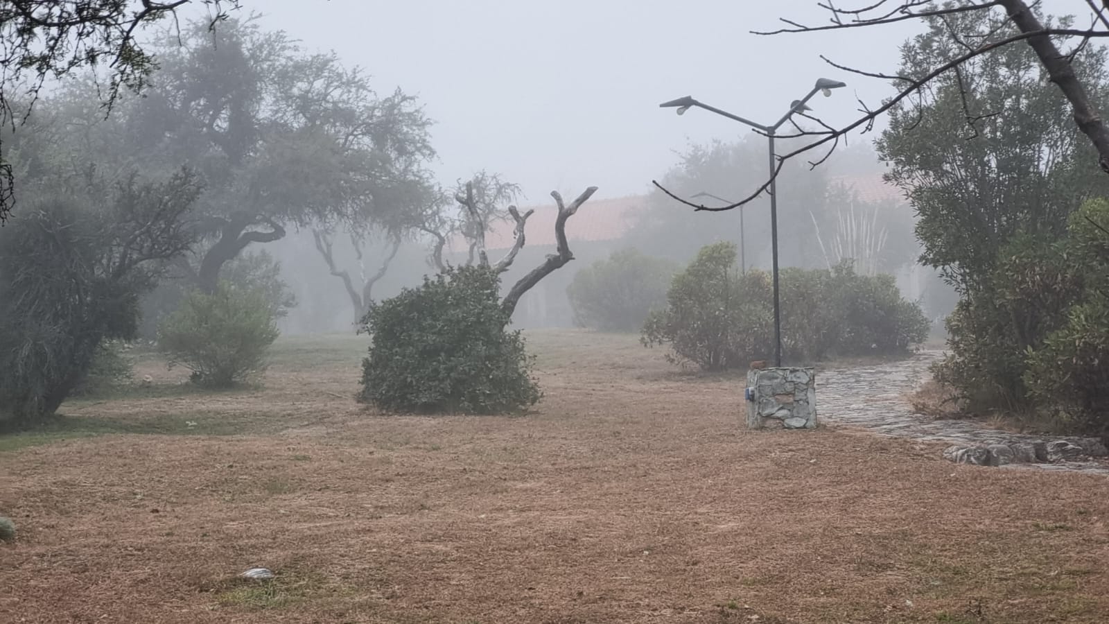 Asi amanecio hoy en Hostería Las Lomas